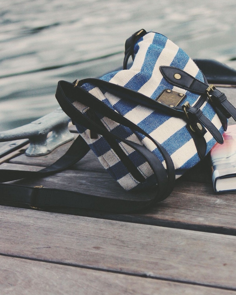 Striped Canvas Tote